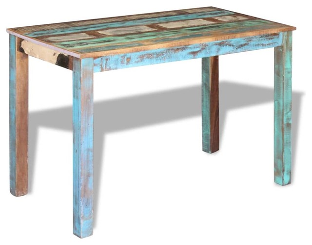 houzz reclaimed wood table in kitchen
