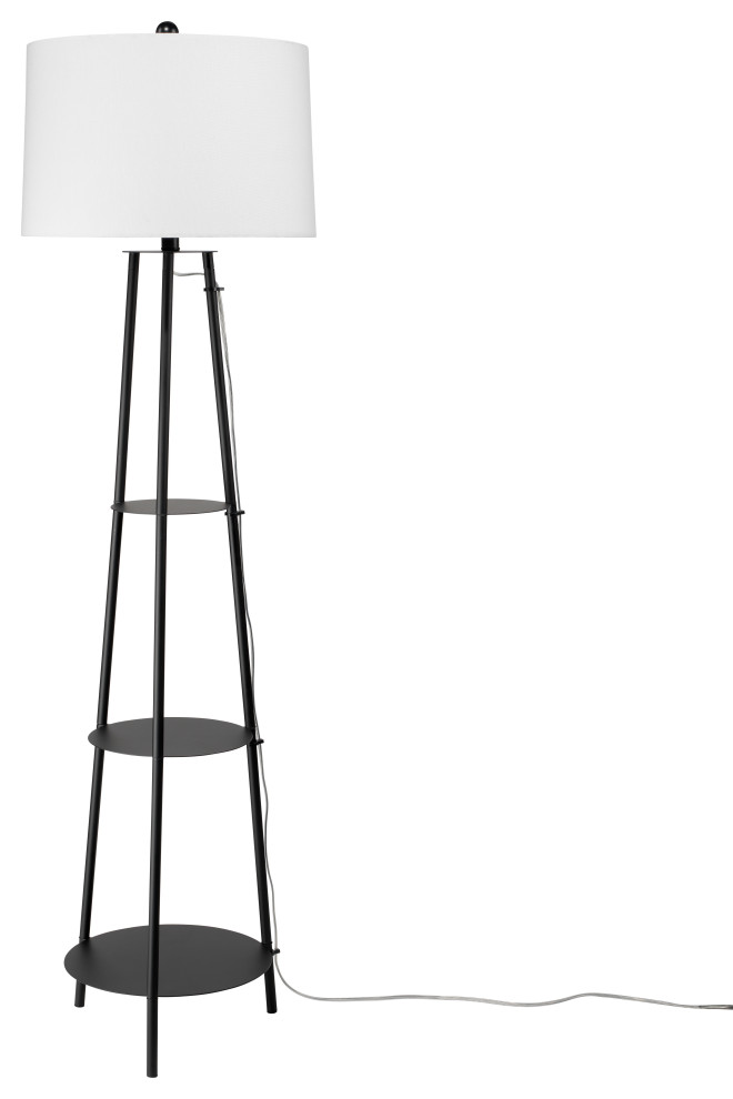 Shelved Iron Floor Lamp Midcentury Floor Lamps by Jamie Young