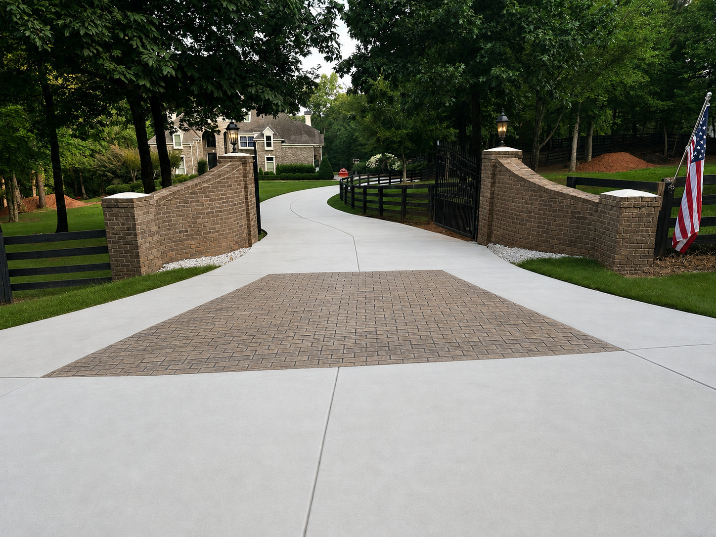 Stamped Entrance and Driveway