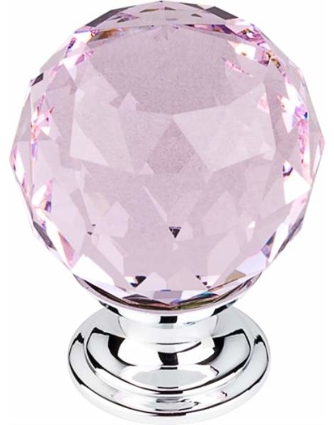Top Knobs Pink Crystal Knob Contemporary Cabinet And Drawer
