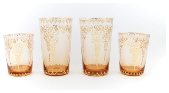 Gold Moroccan Drinking Glass