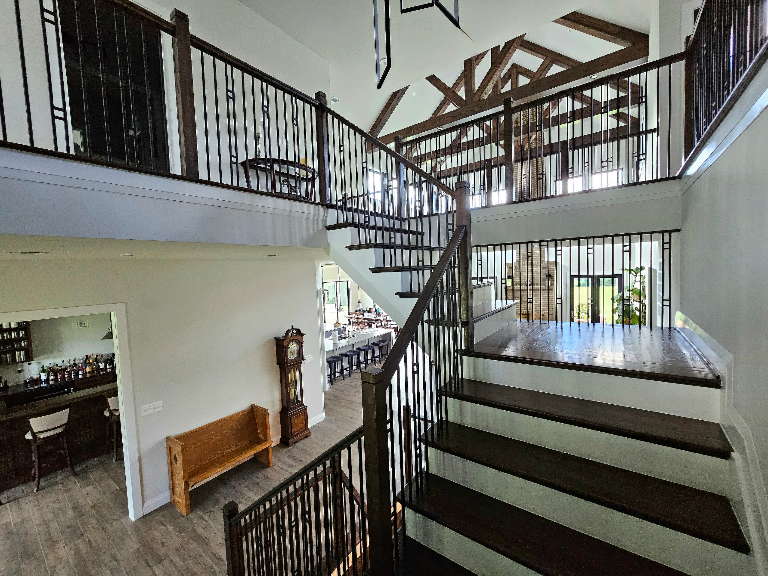109_Impressive Floating Staircase in Countryside Retreat, Upper Marlboro, MD