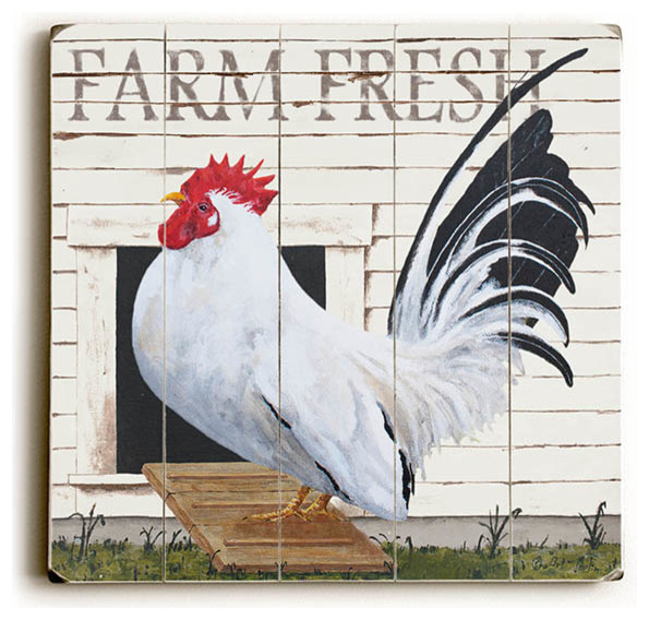 "Farm Fresh" Wood Sign Farmhouse Novelty Signs by eTriggerz