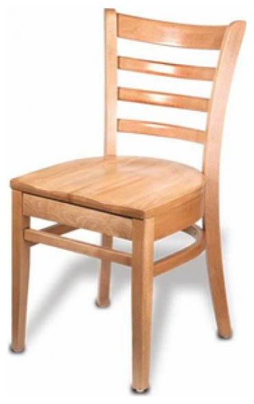 33.5 in. Wooden Carole Side Chair (Oak)