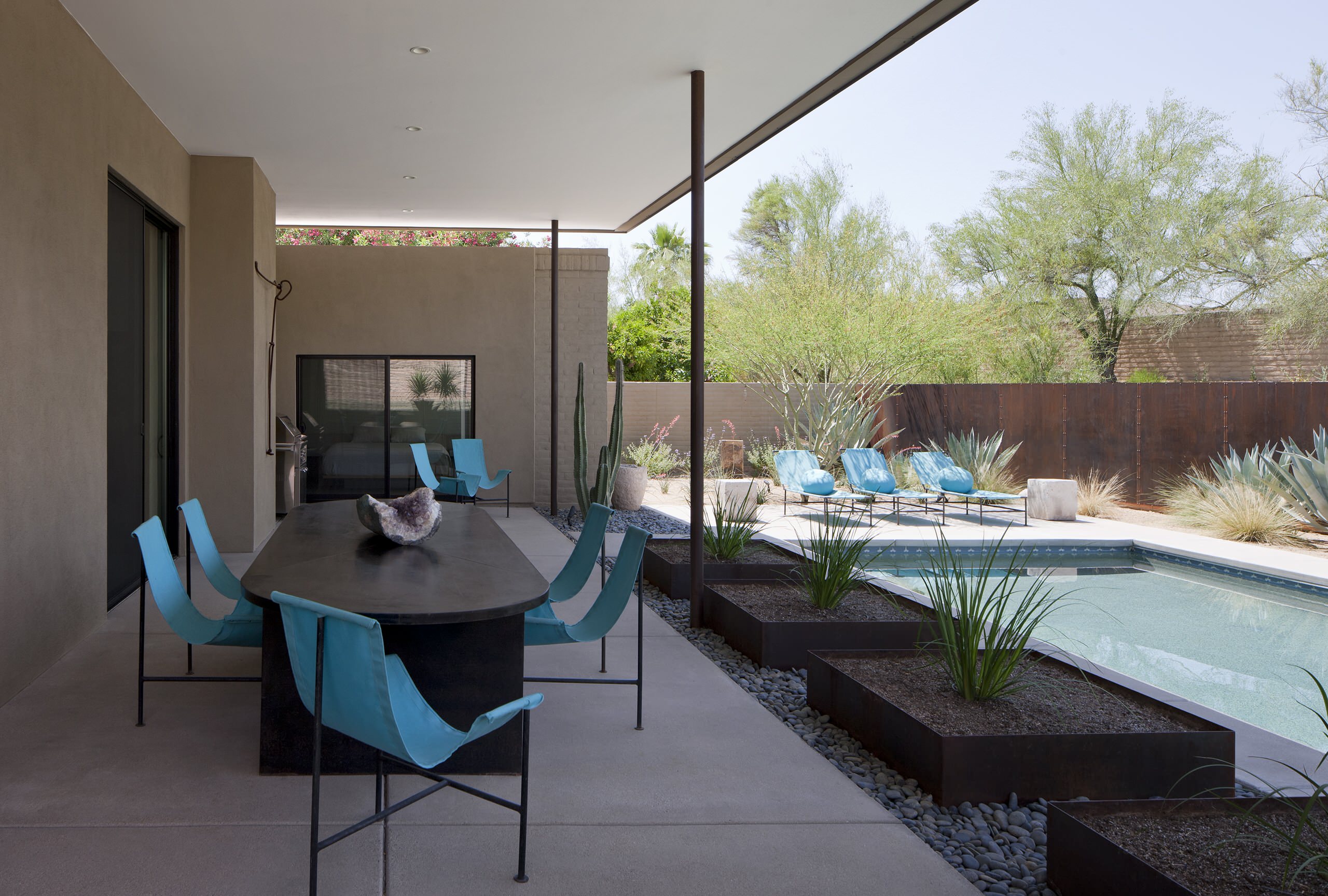 Think Turquoise to Energize or Soothe the Garden