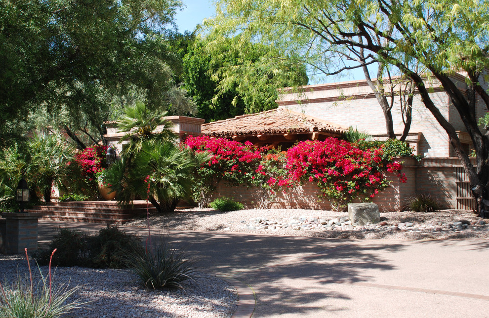 This is an example of a mid-sized garden in Phoenix.