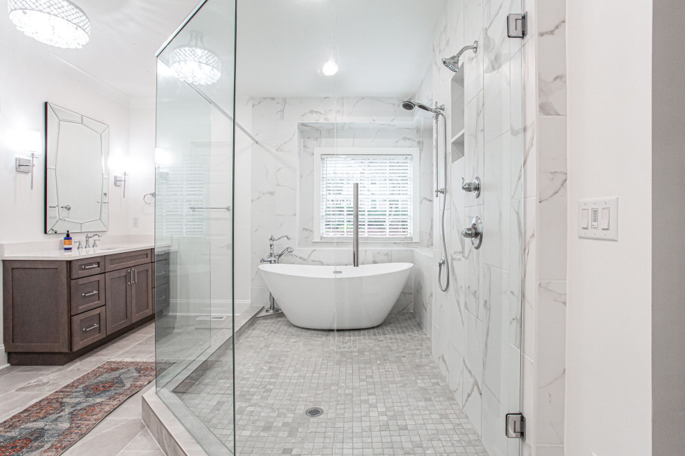 Alpharetta Spa Master Bath - Transitional - Bathroom - Atlanta - by ...