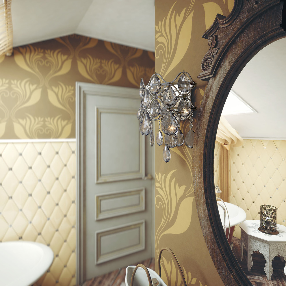 Гламурная подсветка в ванной комнате