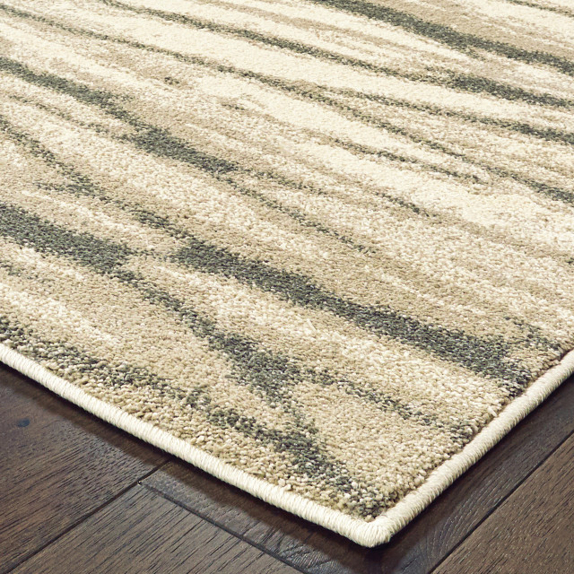 Oriental Weavers Carson 9671C Ivory Sand Area Rug, Rectangle 3'10