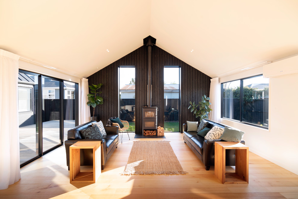 Contemporary living room in Christchurch.