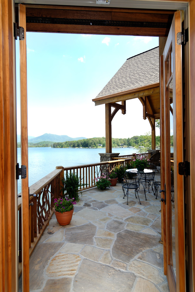 Luxury Lake Retreat - Architectural Designs House Plan 26600GG - Rustic ...