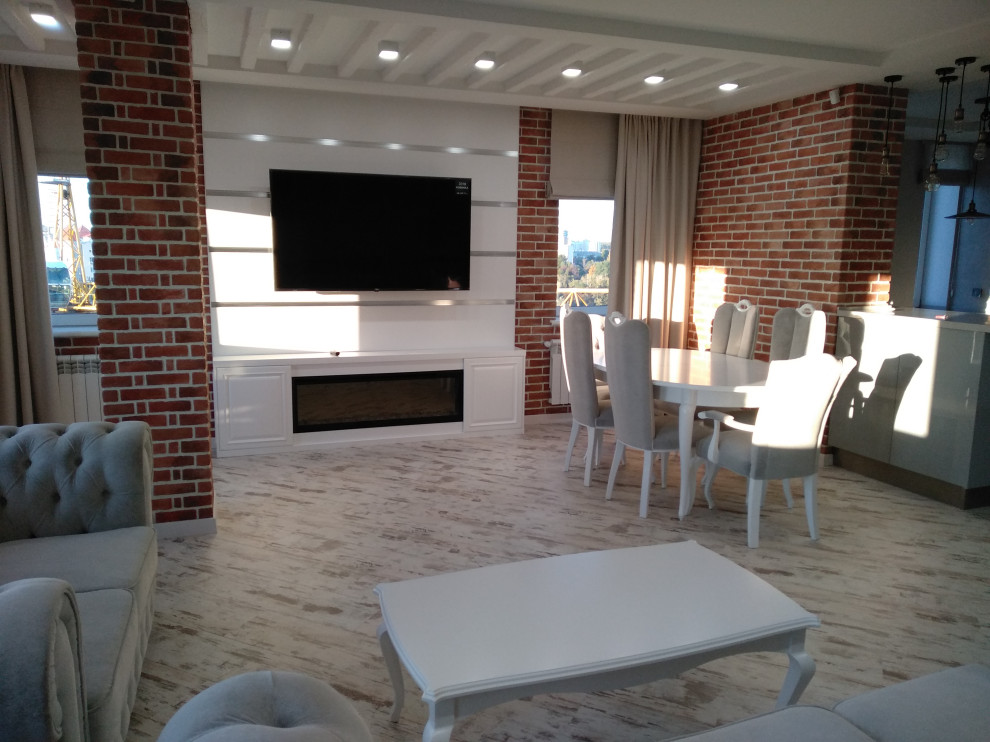 Текстильное оформление 3-х  квартиры