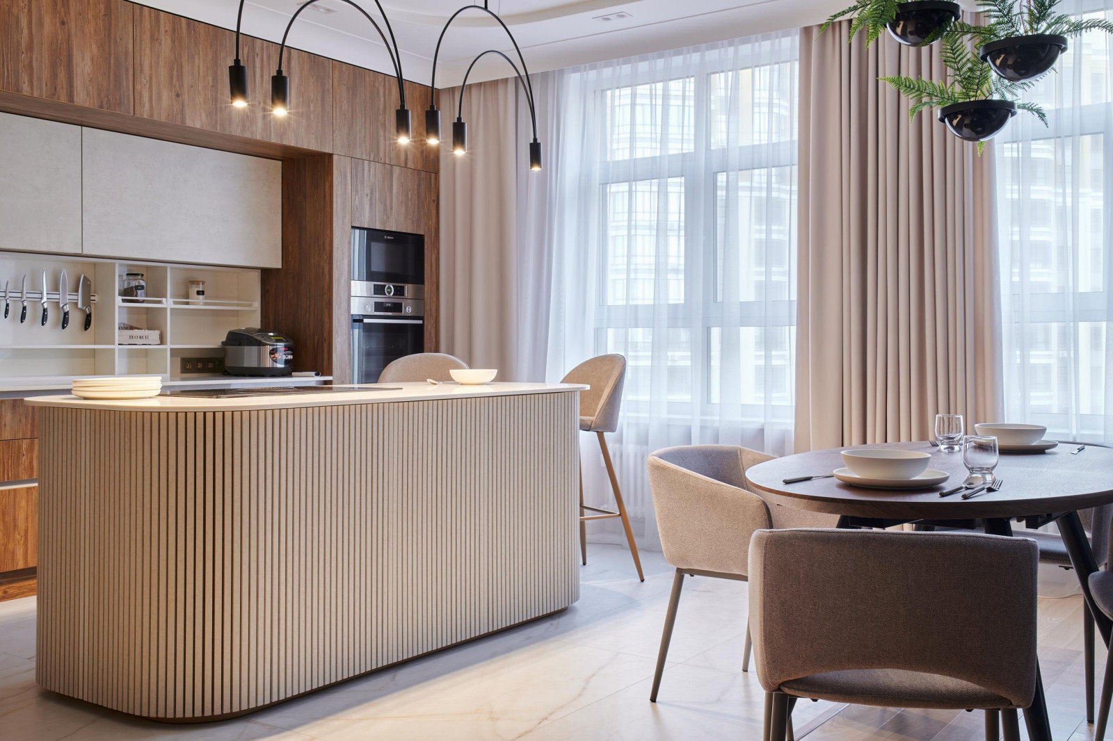 Кухня-гостиная 74 кв.м. 2020 г. Фотографии.