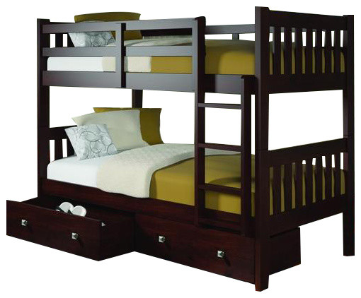 modern bunk beds with storage