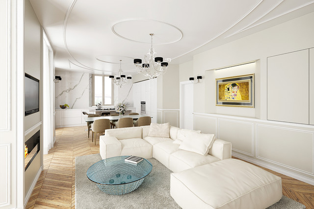 Vivere tra classico e moderno transitional-living-room