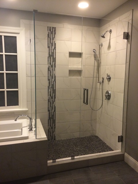 90 Degree Corner Shower Enclosures Modern Bathroom