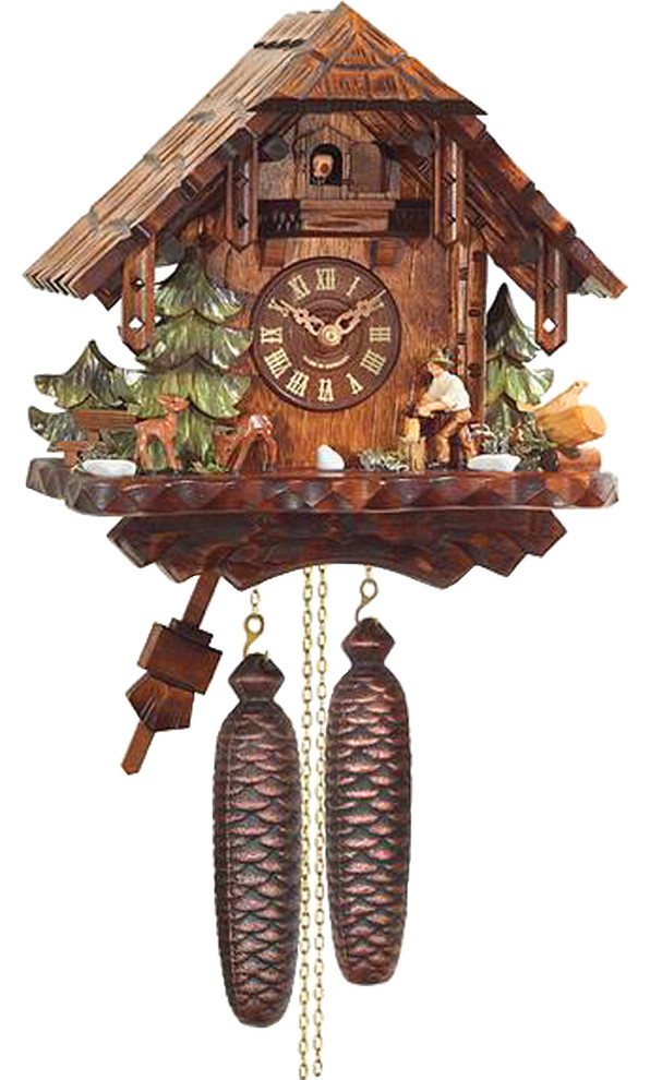 Lumberjack Engstler WeightDriven Cuckoo Clock Full Size Rustic