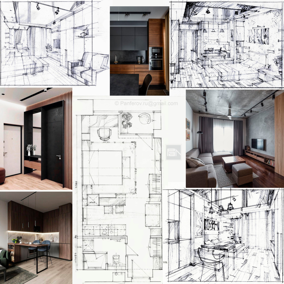 Дизайн-проект квартиры-студии в ЖК Лайнер