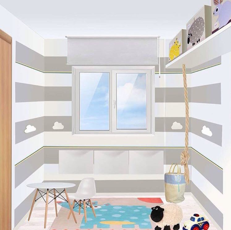 детская комната 9 м2 dormitorio infantil 9 m2