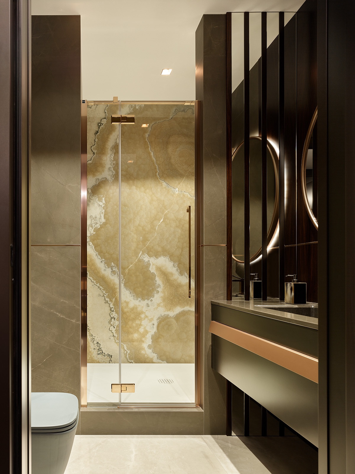 Люкс интерьер ванной в Квартире 120 кв. м. в Современном стиле