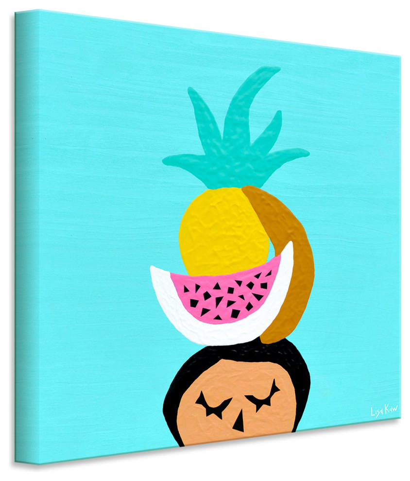 Lola Wrapped Canvas Tropical Wall Art