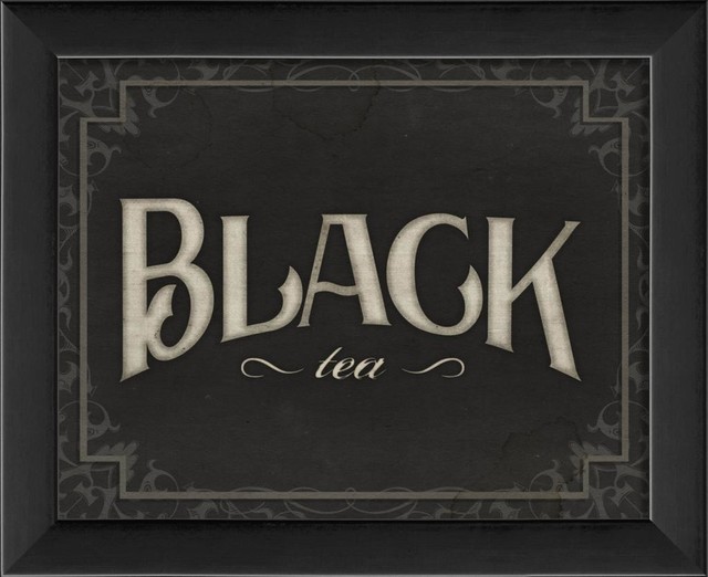 Black Tea Framed Sign - Contemporary - Prints And Posters - by Art ...