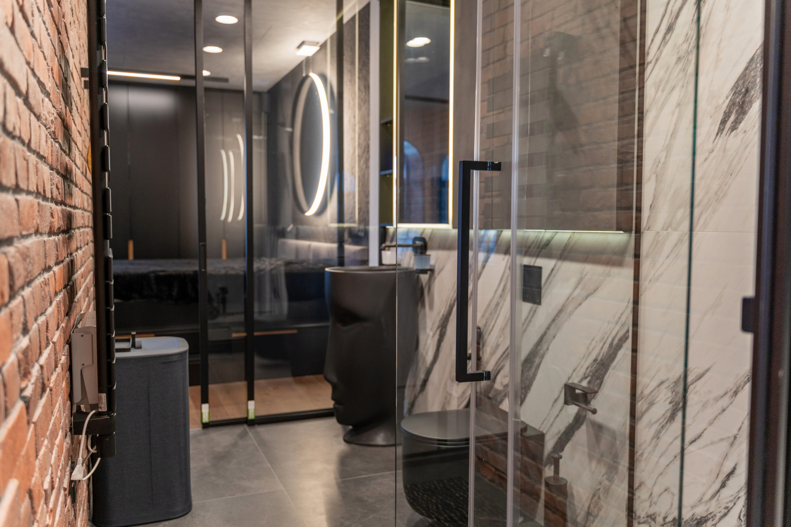 Брутальный интерьер аппартамоентов в ЖК Резиденции Архитекторов