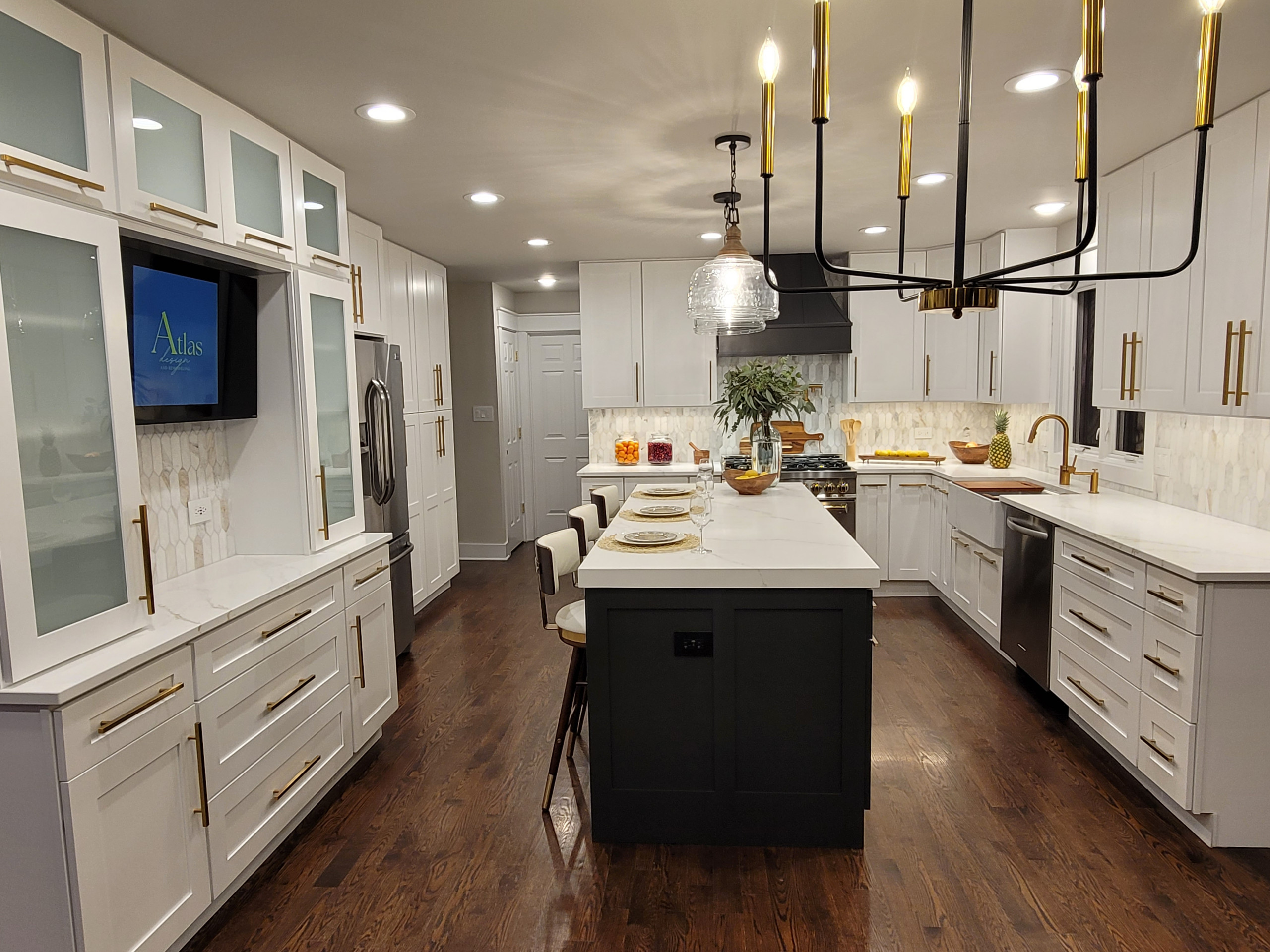 Custom Kitchen with Built-ins and Butler's Pantry