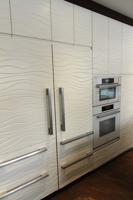 Wave pattern kitchen contemporary-koek