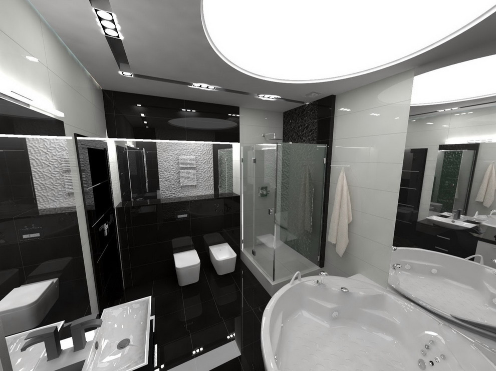 квартира стиль хай тэк + футуризм