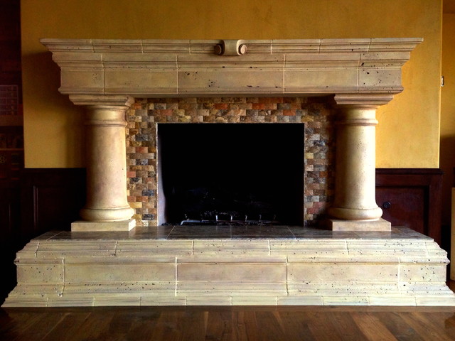 Fireplace-Rancho Santa Fe klassisk-dagligstue