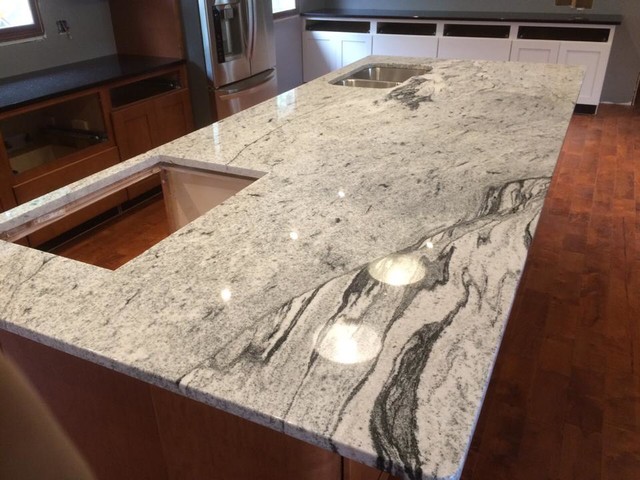 Silver Cloud Granite Kitchen Indianapolis By Indy Custom Stone