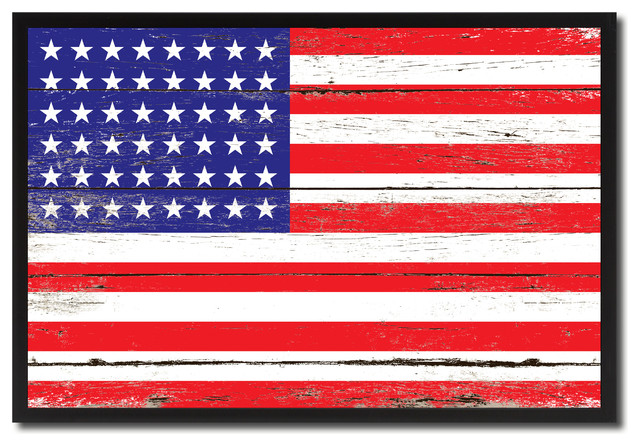 Revolutionary War 48stars Military Flag Canvas Print, 13
