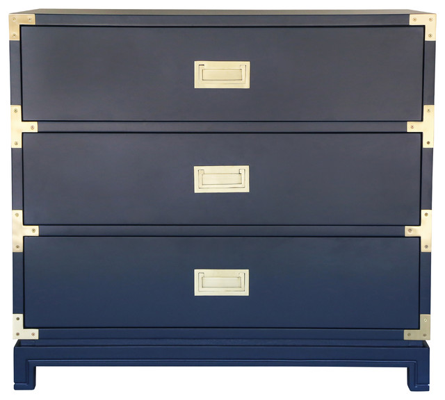 Small Carlyle Campaign Dresser Contemporary Dressers By Ave