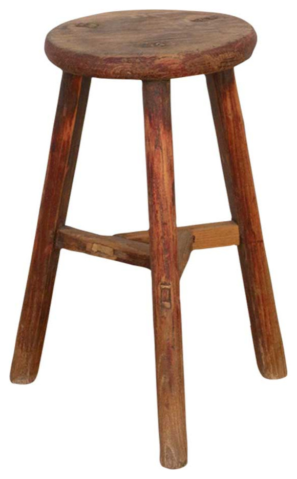 19th Century Painted Wooden Stool