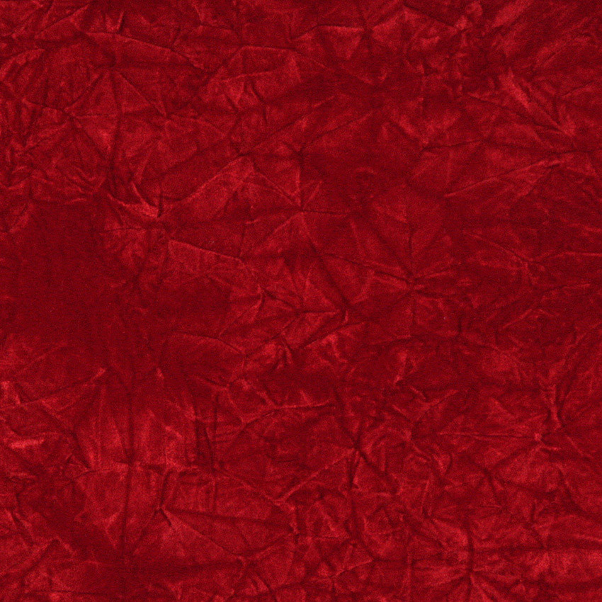 Red Classic Crushed Velvet Upholstery Fabric By The Yard