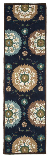 Seville Suzanie Rug, Navy, 27"x96"