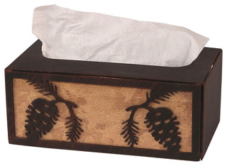 rustic tissue box holder