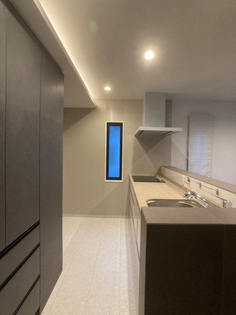 Greish tone Residence moderne-cuisine