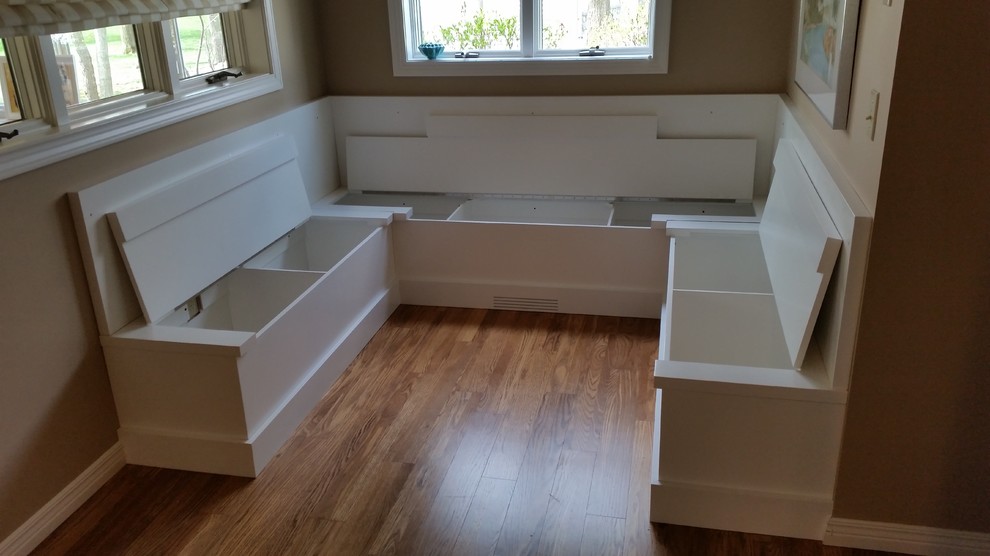 Inspiration for a small transitional kitchen/dining room combo remodel