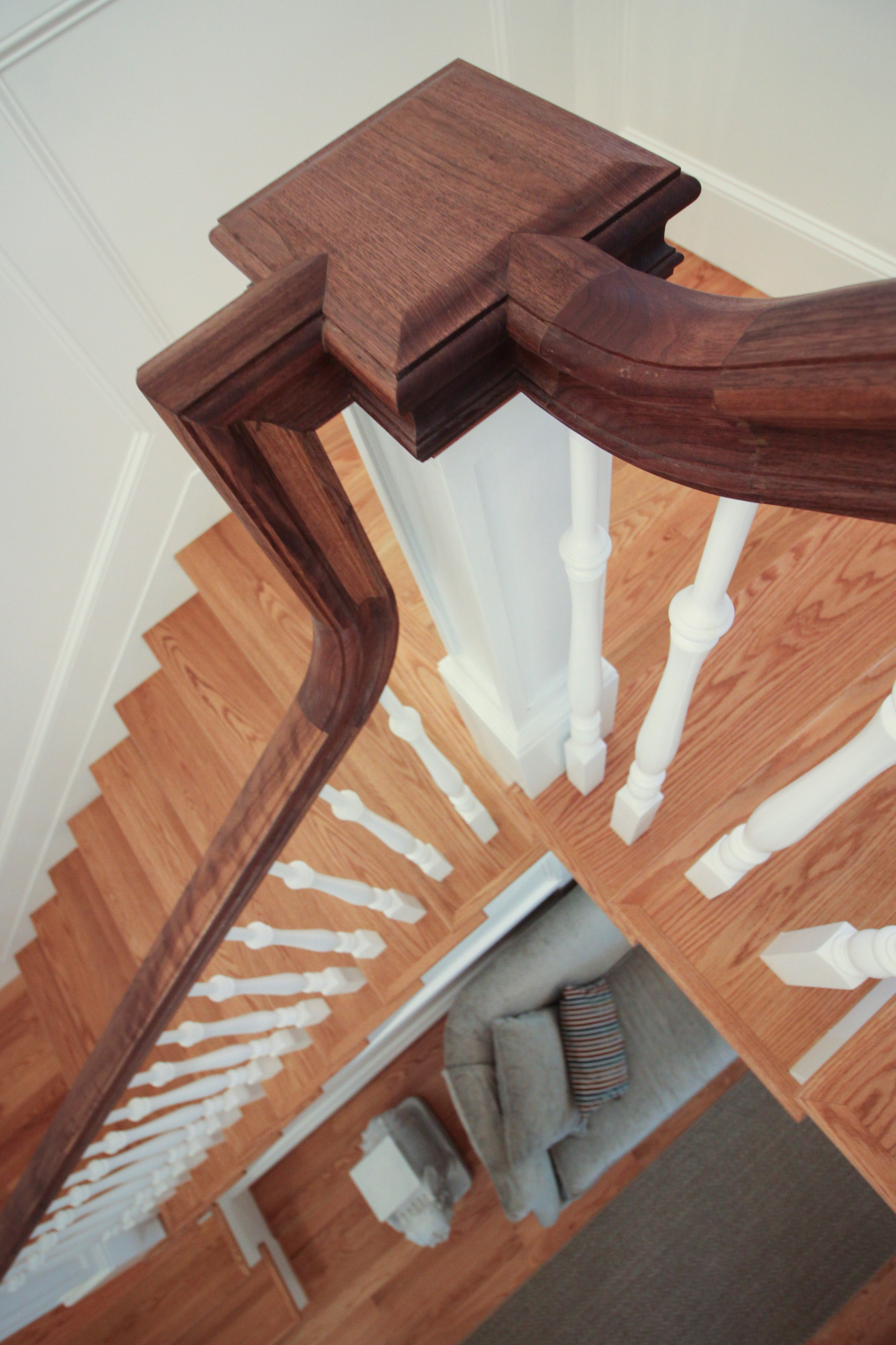 56_Elegant Wall-Mounted Craftsman Style Staircase, Arlington VA 22205