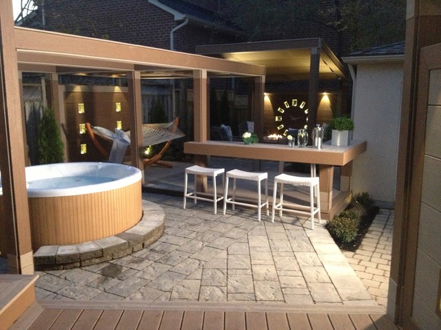 The Clock Deck contemporary-patio