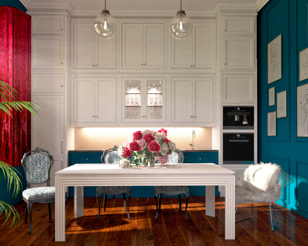 кухня-гостиная в стиле бохо