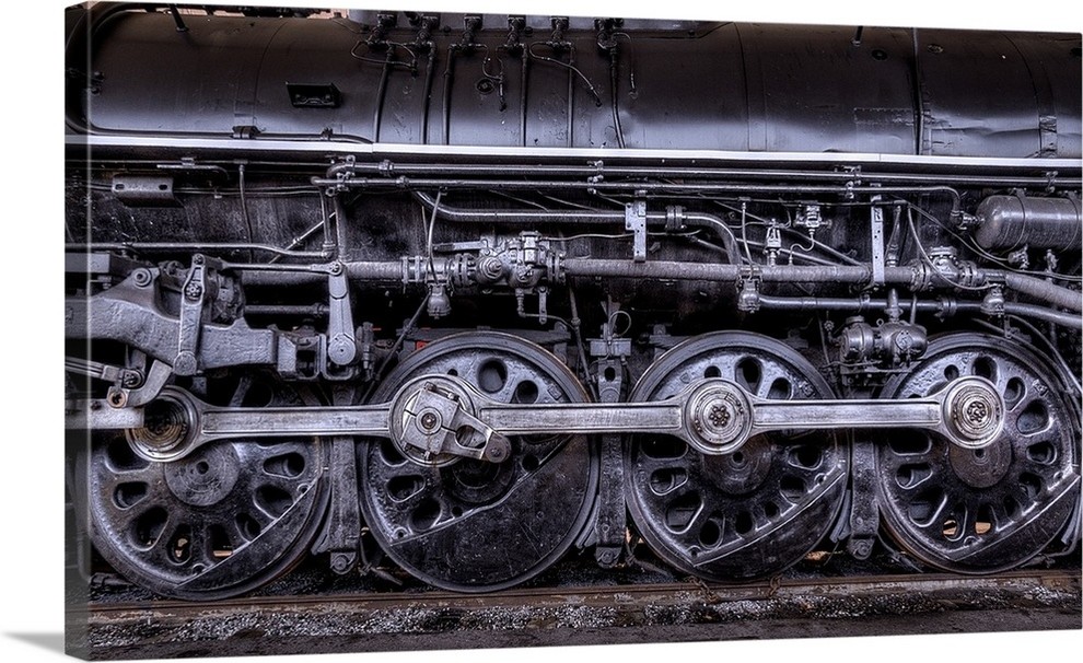 "Locomotive" Wrapped Canvas Art Print, 24"x14"x1.5"