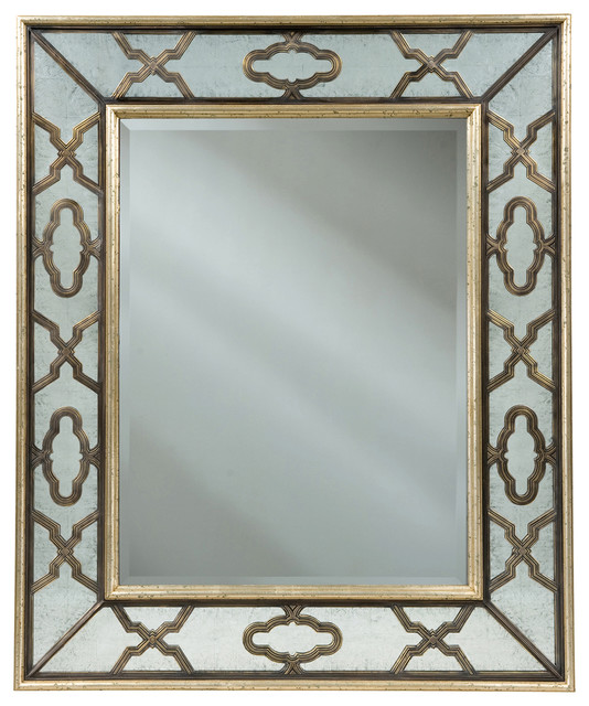 Theodore Alexander Eglomise The Antique Etching Wall Mirror Antique Etching Wall Mirror