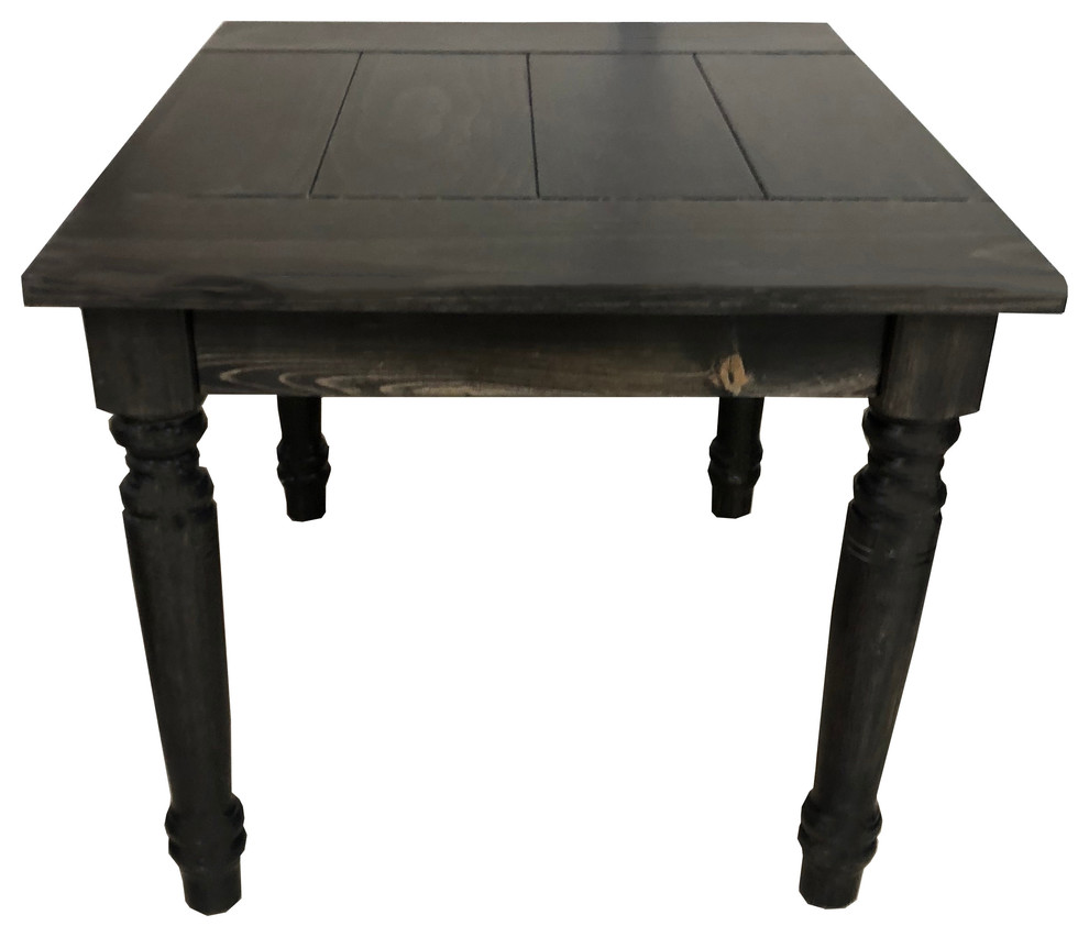 Black English Farmhouse Table, 36" - Farmhouse - Dining Tables - by ...