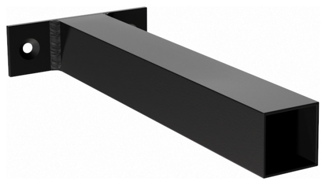 Square Free Floating Shelf Bracket, 9 - Industrial - Brackets - by The