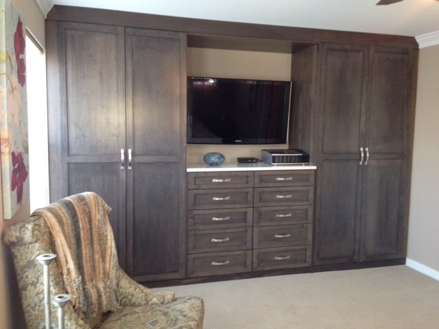 Dark Gray Closet Wall Unit