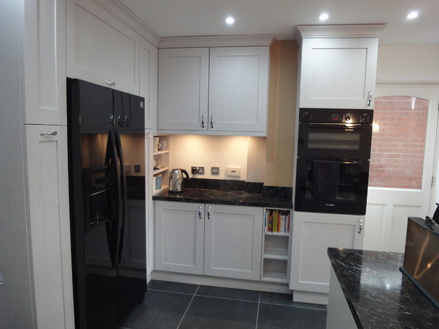 Grey painted oak bespoke kitchen kitchen