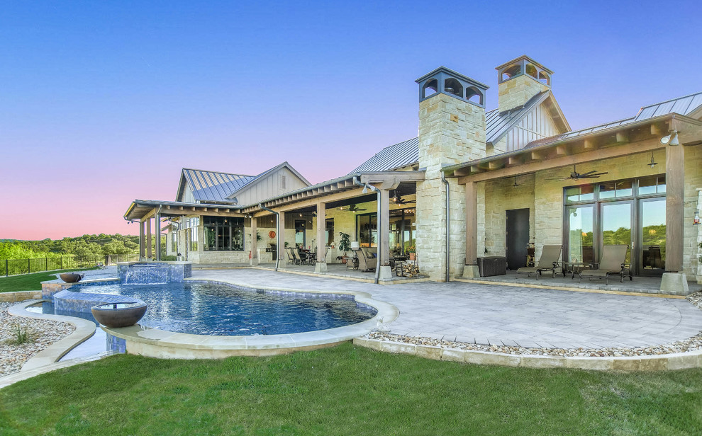 Texas Ranch House in the Hill Country - Rustic - Exterior - Austin - by